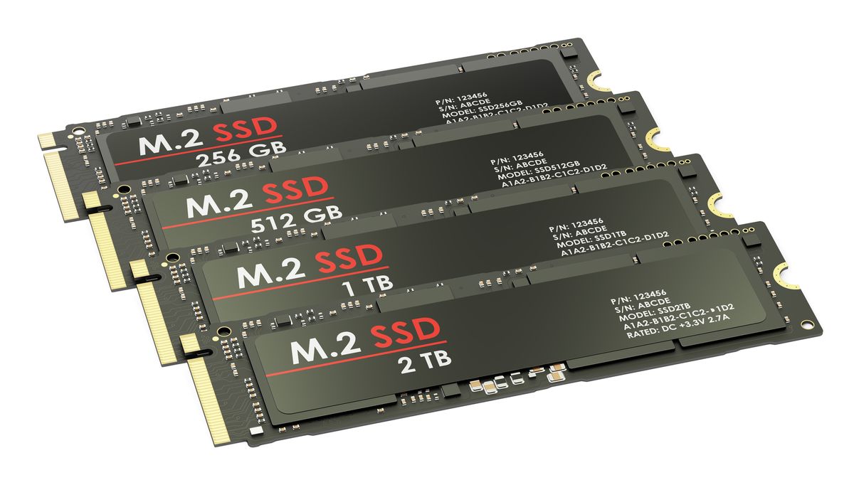 Grupa dysków M.2 SSD z depositphotos