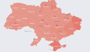 Alert w całej Ukrainie. W powietrzu drony i rakiety
