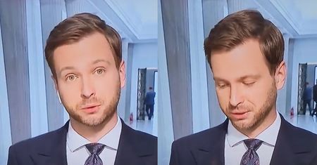 Odczytał słowa Kurskiego. Reporter TVN24 nie mógł powstrzymać śmiechu