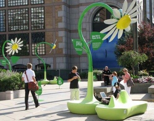 Solarna stokrotka Wi-Fi do użytku publicznego 1