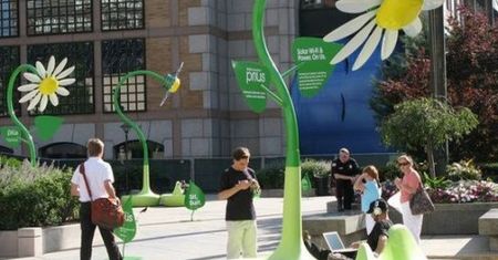 Solarna stokrotka Wi-Fi do użytku publicznego