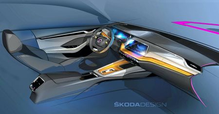 Škoda zapowiada wnętrze nowej Octavii z nietypową kierownicą
