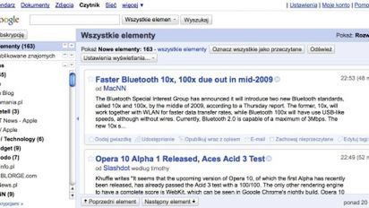 Odświeżony Google Reader 1