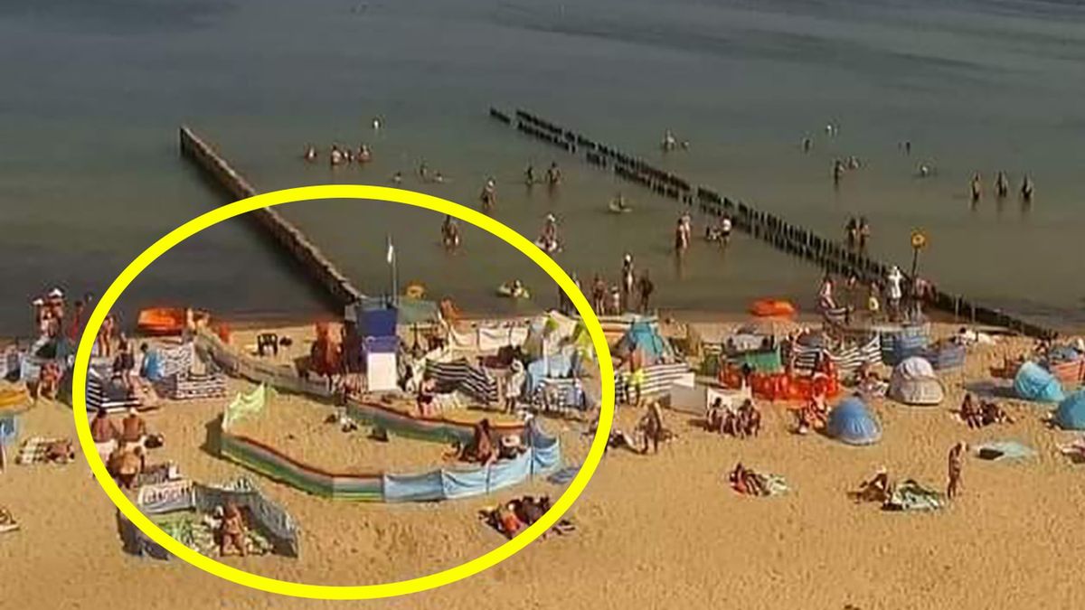Wczasowicze postanowili zaanektować fragment plaży