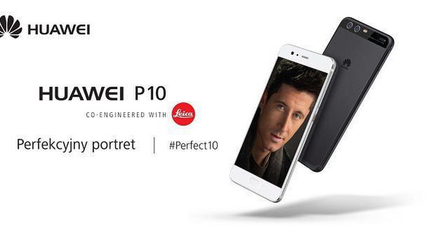 „Perfekcyjny portret” Roberta Lewandowskiego w kampanii Huawei P10