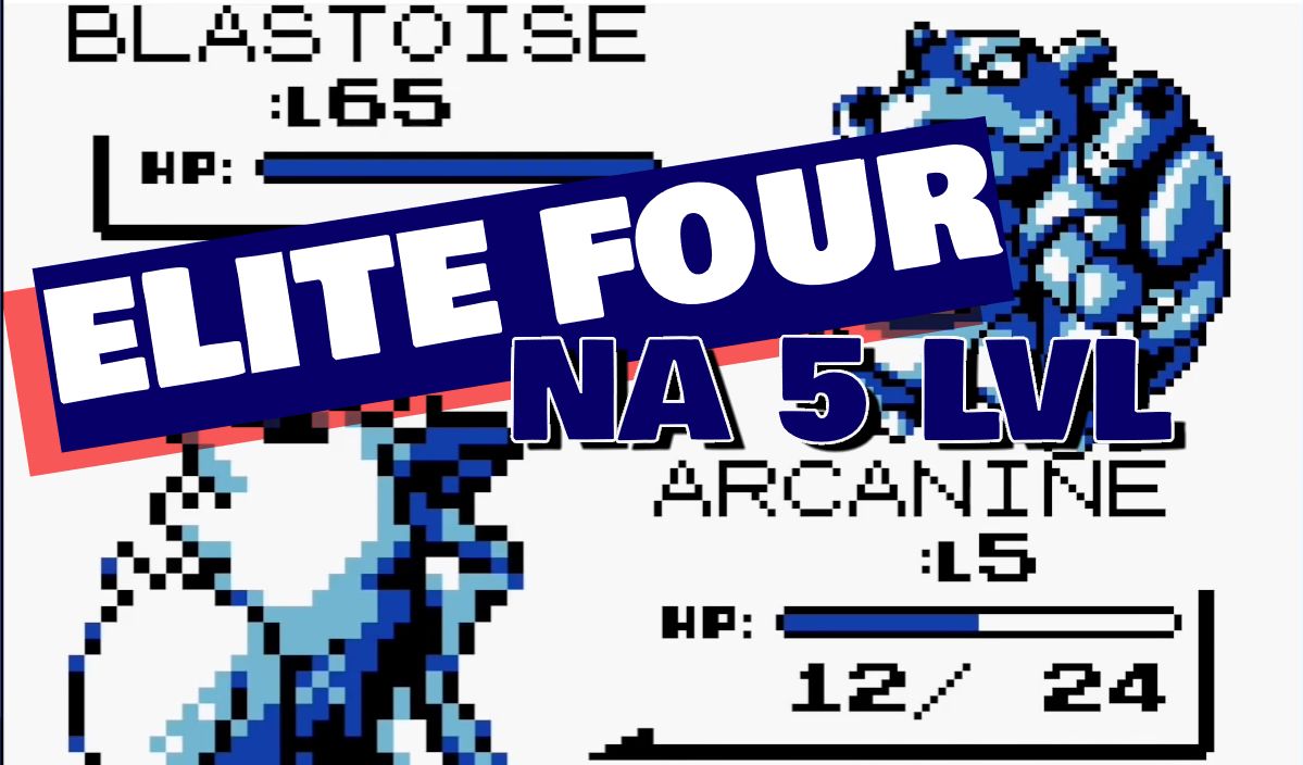 Pokemon Red i Blue. Piąty poziom wystarczy, by pokonać elitę