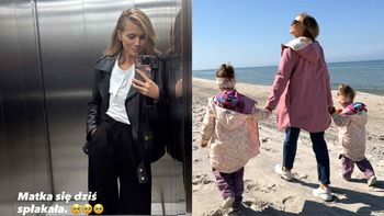 Wzruszona Agnieszka Kaczorowska nadaje z windy. "Matka się dziś SPŁAKAŁA"