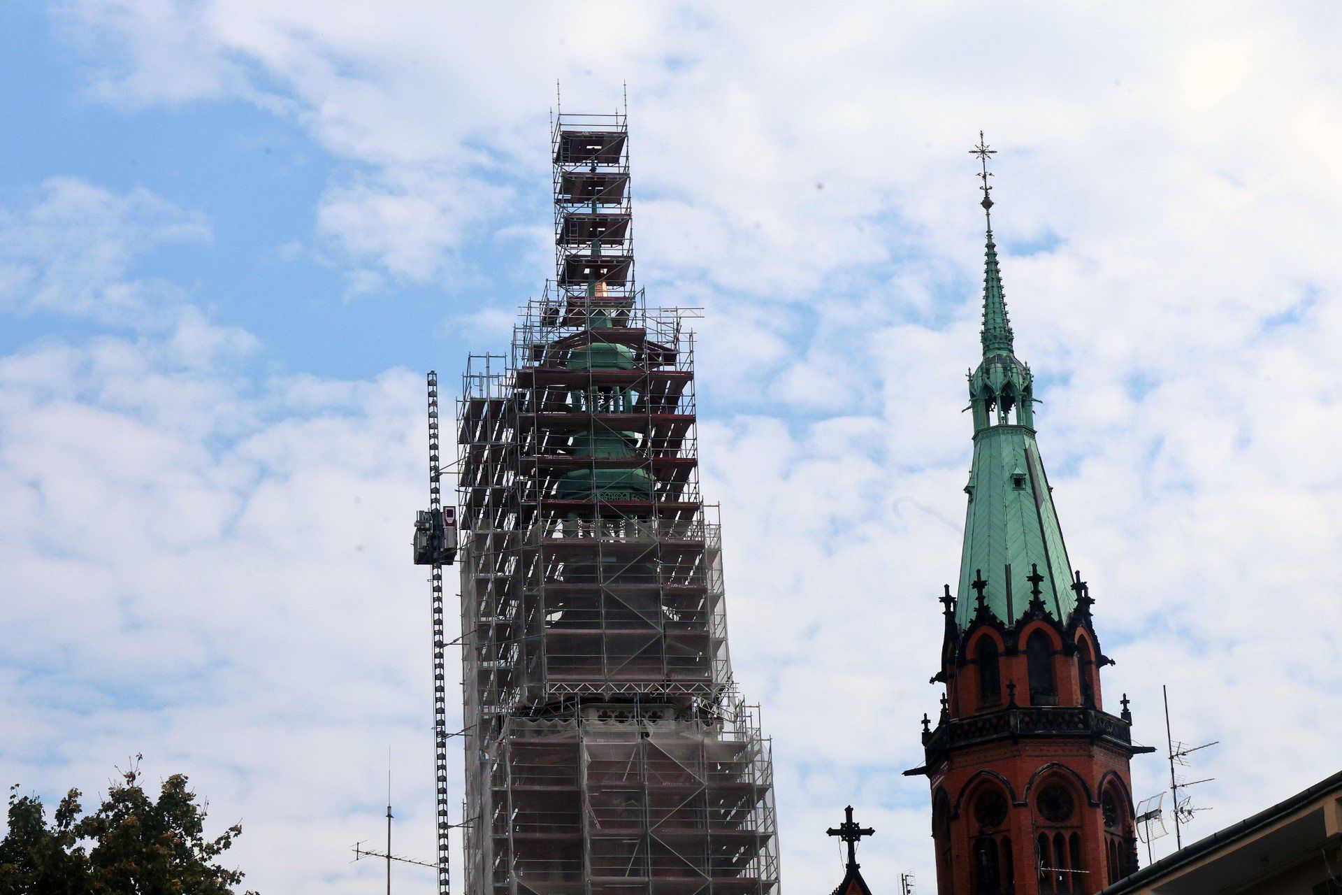 Pijany mężczyzna wszedł do Katedry, był wulgarny, zachowywał się agresywnie