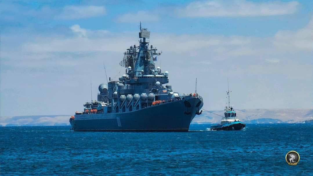 Russian ships arrived at the port in Tobruk in eastern Libya.