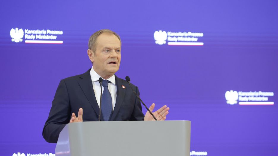 Konferencja prasowa premiera Donalda Tuska
15.01.2024 Warszawa KPRM Konferencja prasowa premiera Donalda Tuska po spotkaniu z prezydentem Andrzejem Duda
fot. Tomasz Jastrzebowski/REPORTER
n/z: Donald Tusk
Tomasz Jastrzebowski/REPORTER