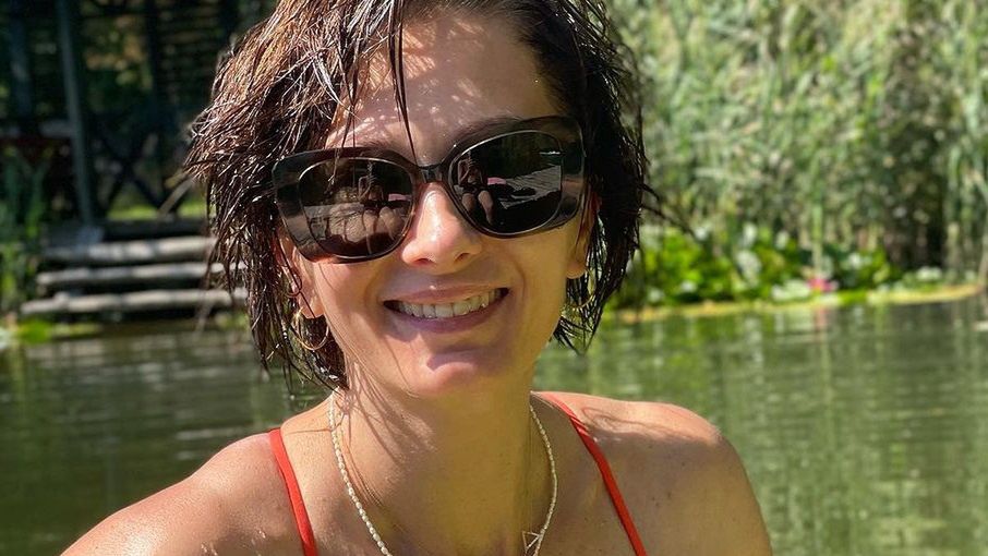 Anita Sokołowska w czerwonym bikini
