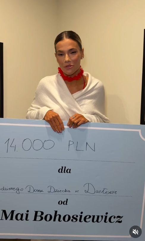 Maja Bohosiewicz przekazała pieniądze na dom dziecka