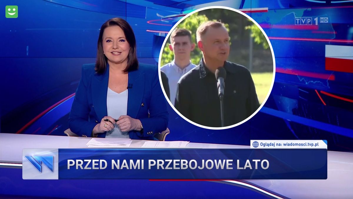 Danuta Holecka zapowiedziała materiał o koncertach, w którym niespodziewanie pojawił się Andrzej Duda