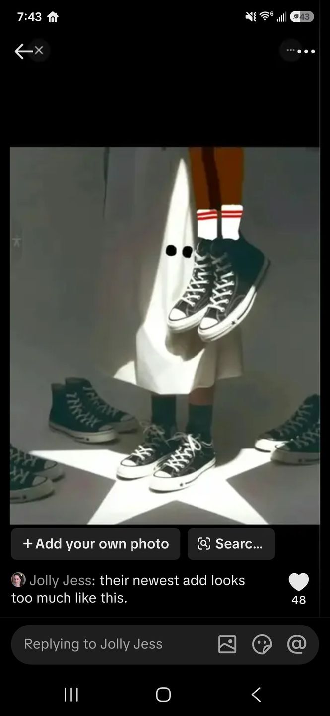 Przerobiona reklama Converse