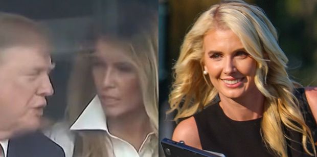 Ujawniono, co Melania Trump SZEPTAŁA do Donalda. Potem podeszła do niego Natalie Harp...
