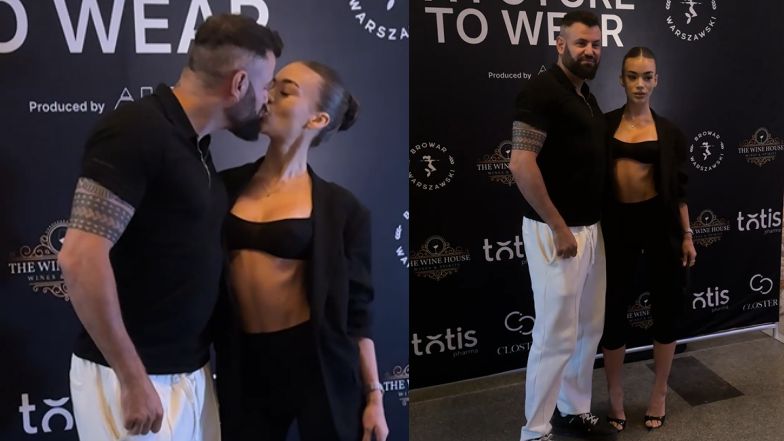 Wojtek Gola i o 15 LAT MŁODSZA Sofi całują się na ściance. Para jak z obrazka? (WIDEO)