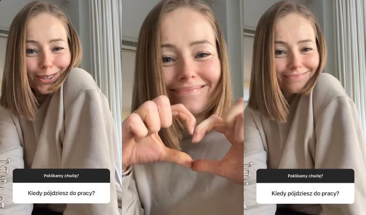 Agata Rubik odpowiada fance, kiedy pójdzie do pracy
