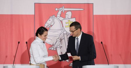 Swiatłana Cichanouska w Polsce. Spotkanie z Mateuszem Morawieckim i wykład na UW