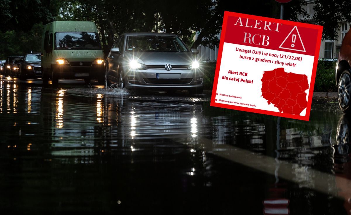  Nadciągają nawałnice. Alert RCB w całym kraju