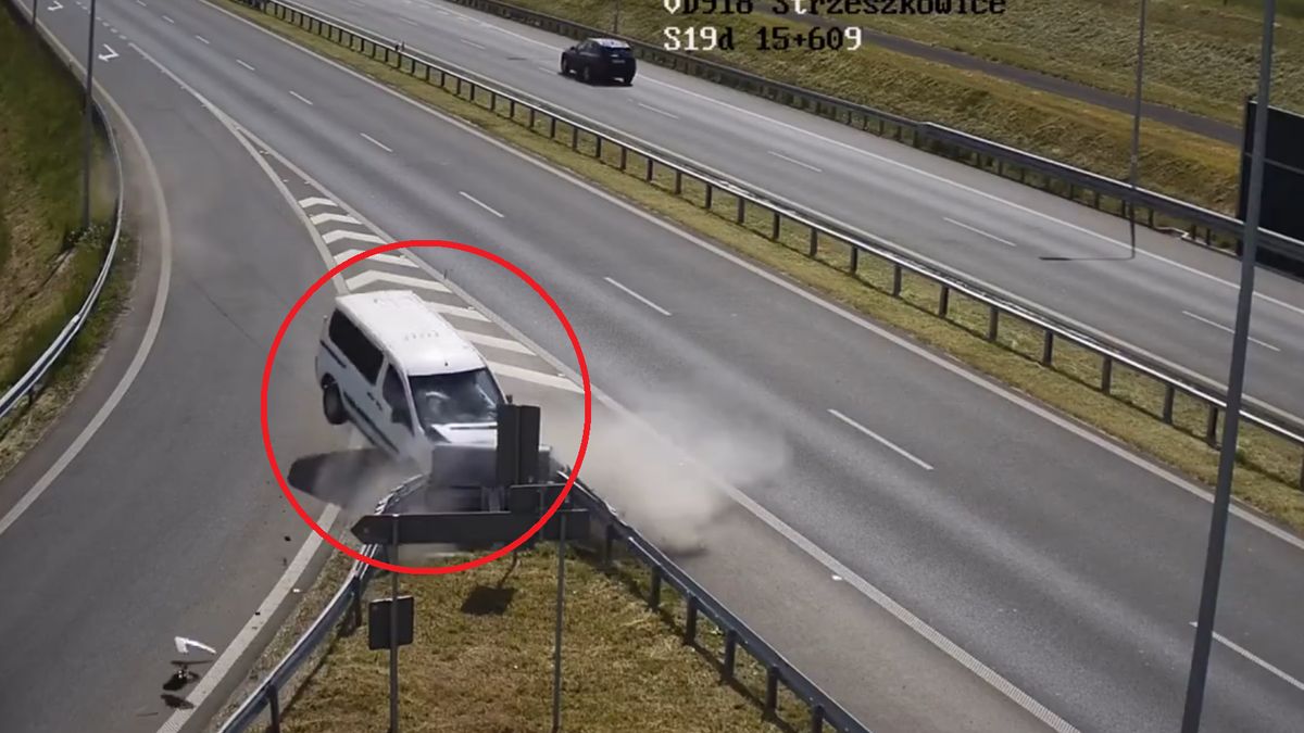 Kierowca wyszedł z wypadku bez szwanku