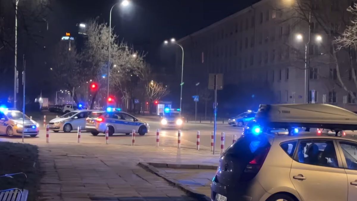 Nocny pościg ulicami Warszawy