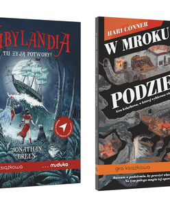 "W mroku podziemi" i "Nibylandia: Tu żyją potwory!" - recenzja gier książkowych wyd. Muduko