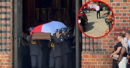 "Zobaczyłam dwie róże, popłakałam się". Poznań pożegnał strażaka