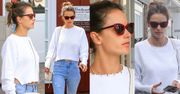 #TRENDY: Alessandra Ambrosio w kaszmirowej bluzie