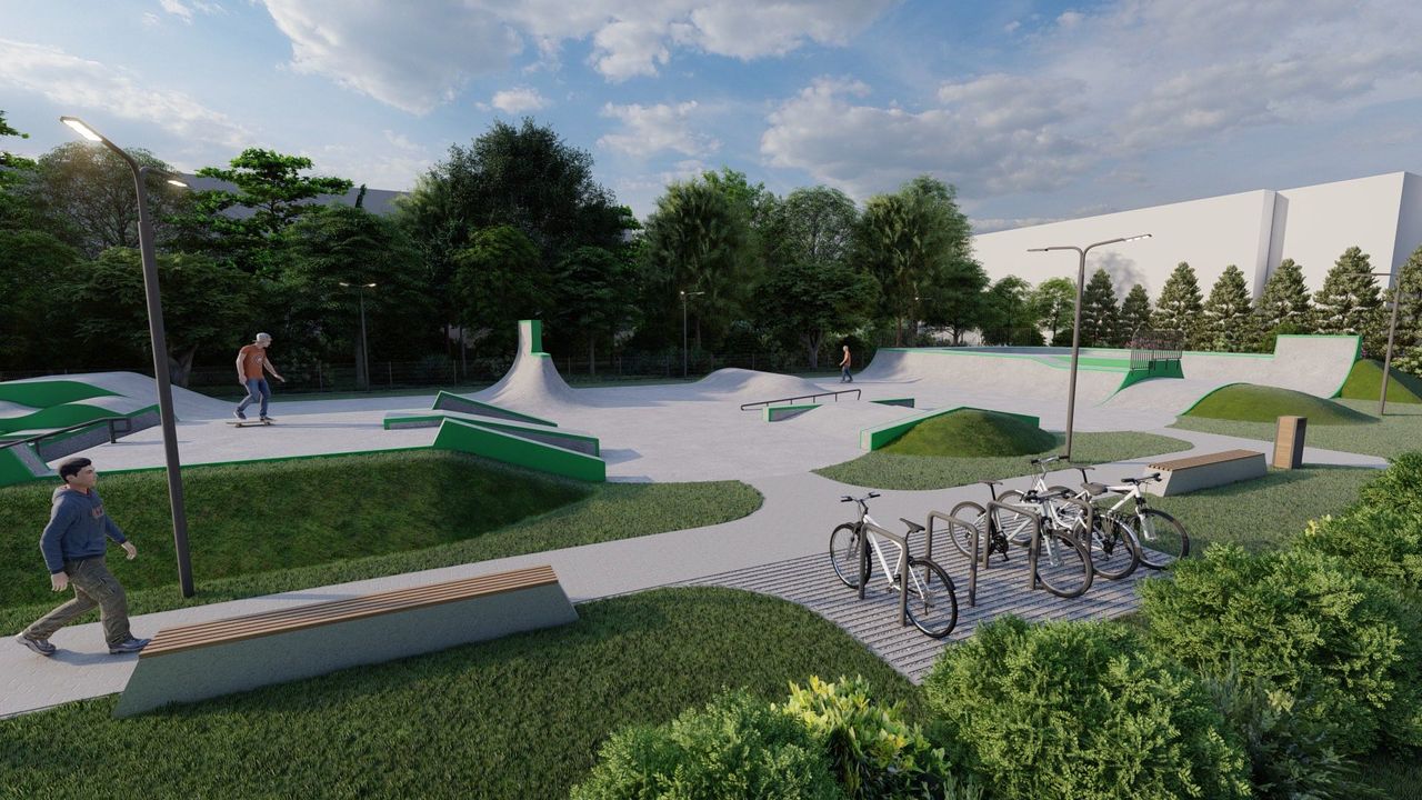 Koncepcja skateparku gotowa – nowoczesna przestrzeń sportu i rekreacji w Gostyninie