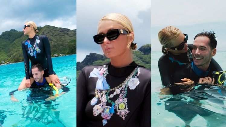 Paris Hilton w podróży poślubnej