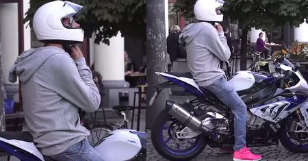 Radzimir Dębski na motorze!