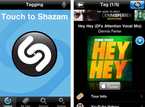 Shazam zaktualizowany ? Multitasking, Retina Display i kilka nowych funkcji