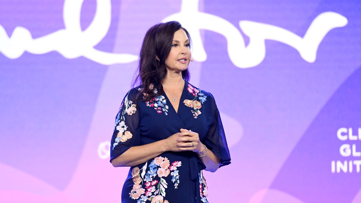 NEW YORK, NEW YORK - SEPTEMBER 18: Ashley Judd speaks onstage during the Clinton Global Initiative September 2023 Meeting at New York Hilton Midtown on September 18, 2023 in New York City. (Photo by Noam Galai/Getty Images for Clinton Global Initiative)