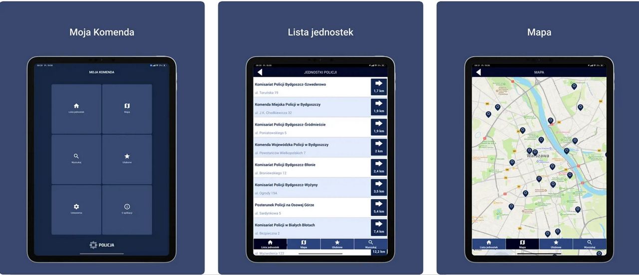 Aplikacja "Moja Komenda" ułatwi kontakt z funkcjonariuszami