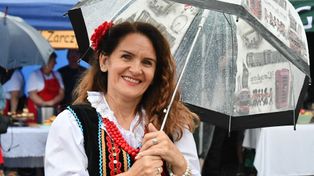 Małgoszcz: "Rym Cym Cym… Na ludowo”. Deszcz nie przeszkodził w zabawie. Zobacz zdjęcia
