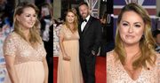 Ola Jordan w szóstym miesiącu ciąży bryluje na londyńskim rozdaniu nagród w sukni za 420 złotych (ZDJĘCIA)