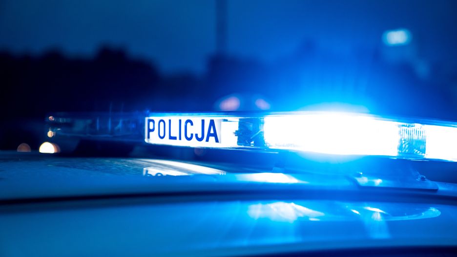 Sygnalizacja świetlna radiowozu.