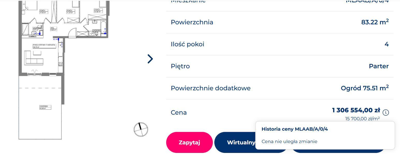 Jawność cen w inwestycji Metro Life w Warszawie