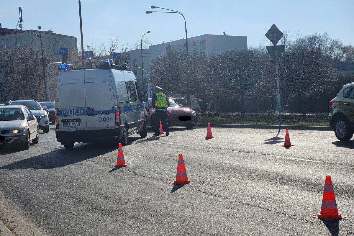Wypadek rowerzysty na ul. Lubomelskiej w Lublinie