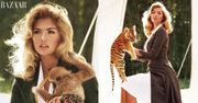 Kate Upton pozuje z tygrysem i gepardem!