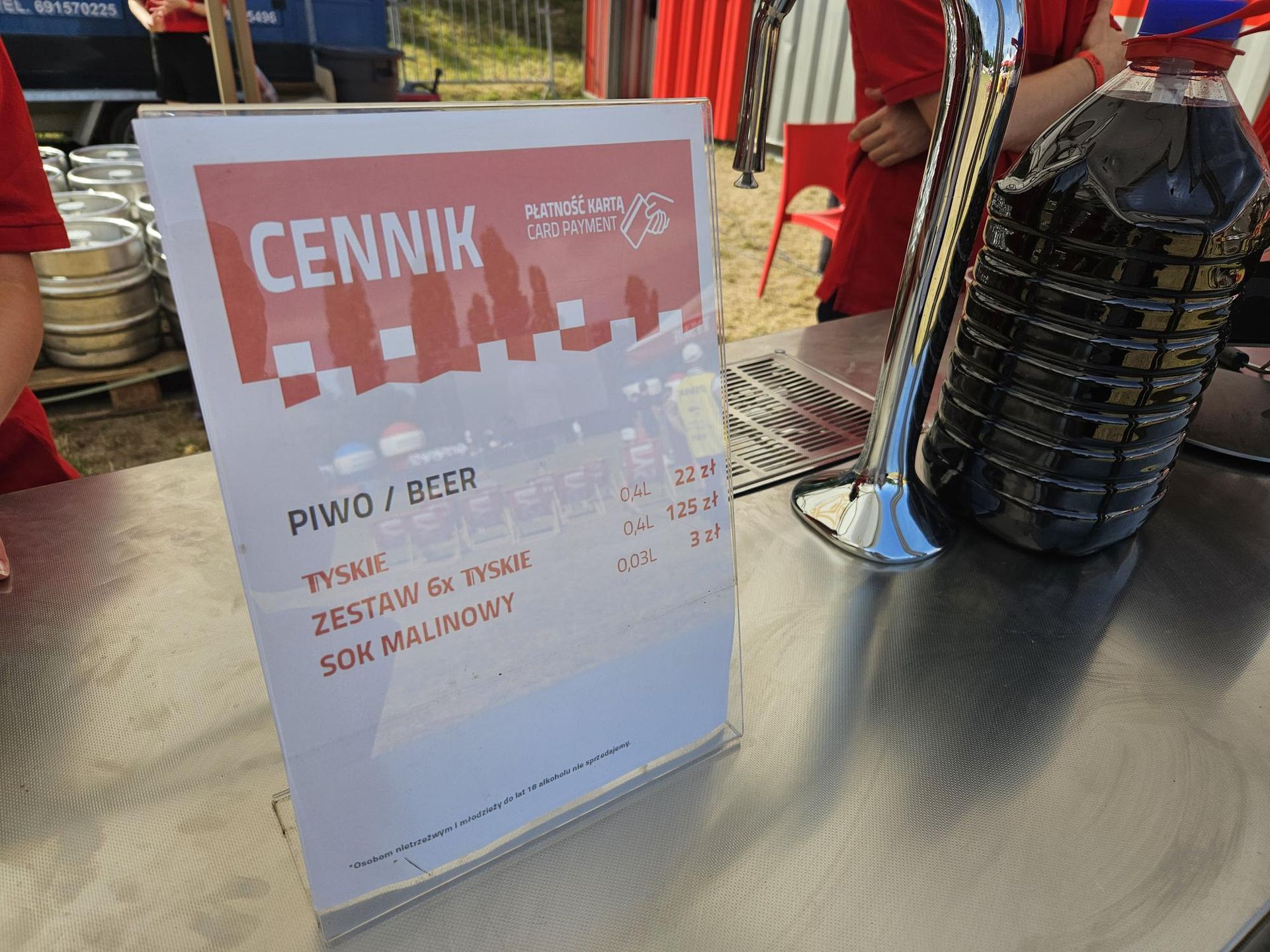 Ceny w strefie kibica