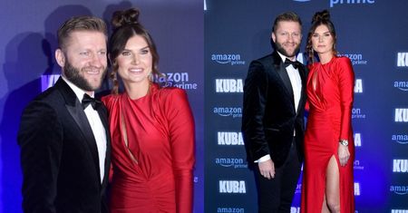 Kuba Błaszczykowski z żoną Agatą przybywają na premierę dokumentu o piłkarzu. Olśnili? (ZDJĘCIA)