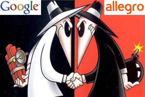 „Allegro wypowiada wojnę Google'owi”. A może chciałoby wypowiedzieć, ale nie może?
