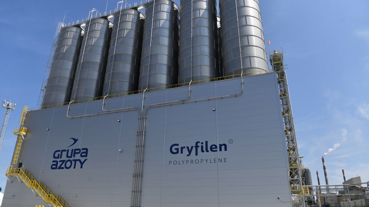 Na zdjęciu zakład Polimery Police, który ruszył w czerwcu 2023 r.