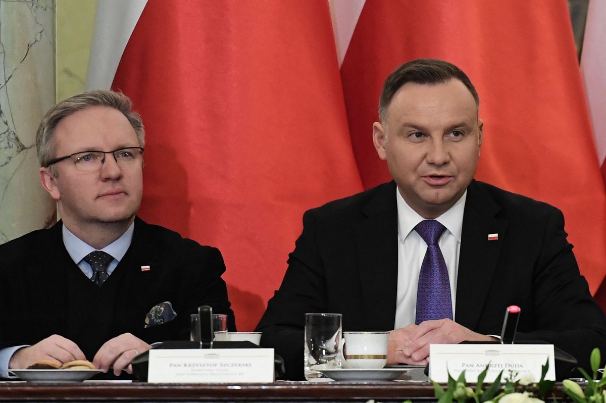 Na zdjęciu: Krzysztof Szczerski oraz Andrzej Duda
