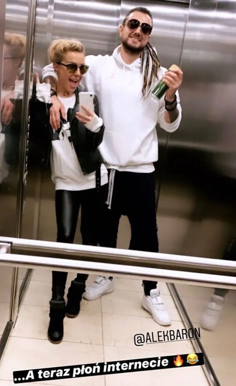 Blanka Lipińska i Aleksander Baron