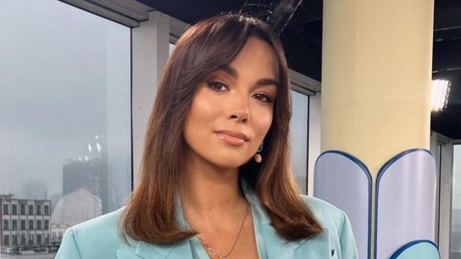 Paulina Krupińska w wiosennym garniturze 