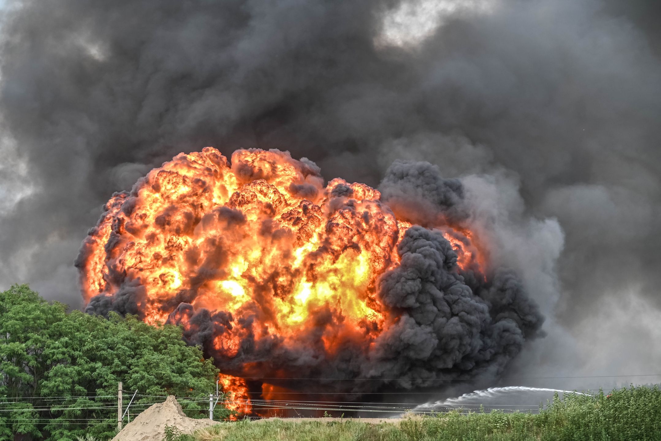 Zielona Góra, pożar, 22 lipca