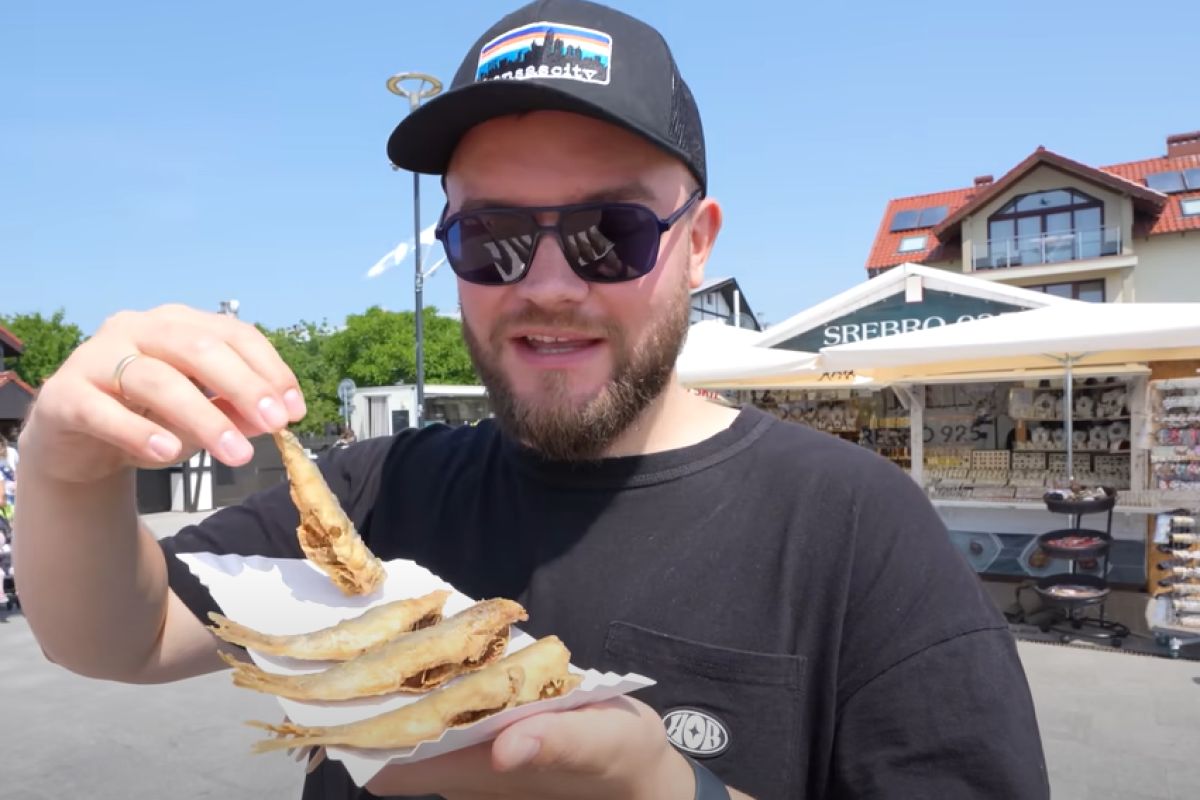 Tym razem ''Maciej je'' próbował dań na Półwyspie Helskim