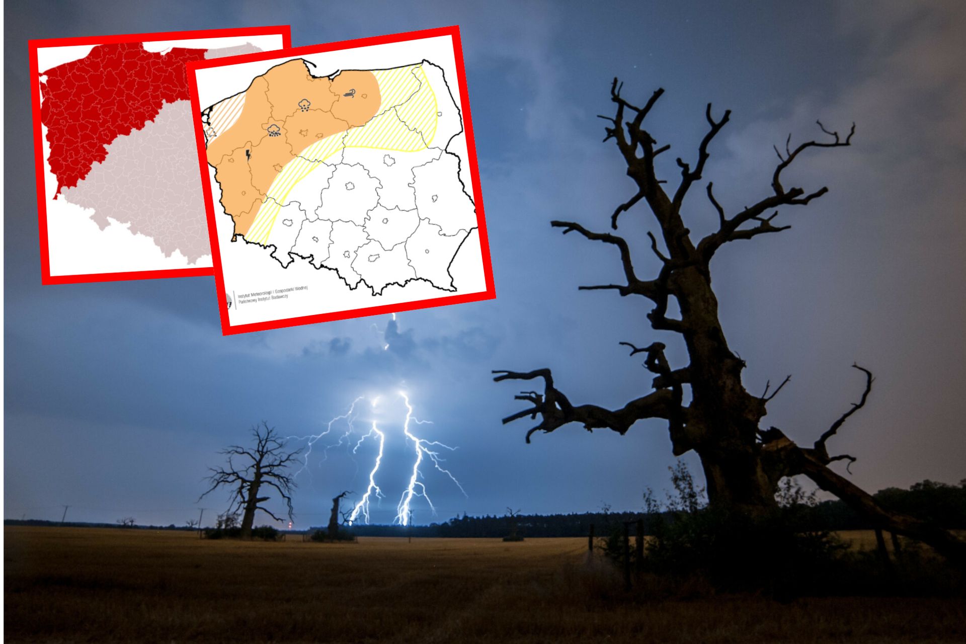 Superkomórki burzowe nad Polską. Żywioł uderzy w nocy